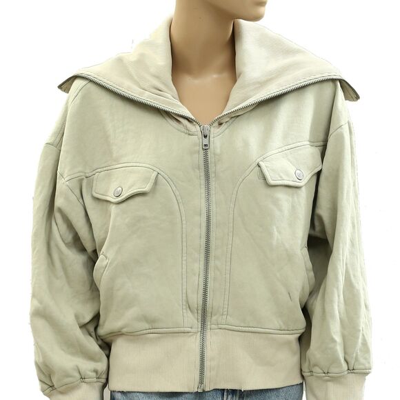 Free People We The Free Addison Jacket Top Ribbed Oversize Slouchy S New 284408 - Picture 6 of 9